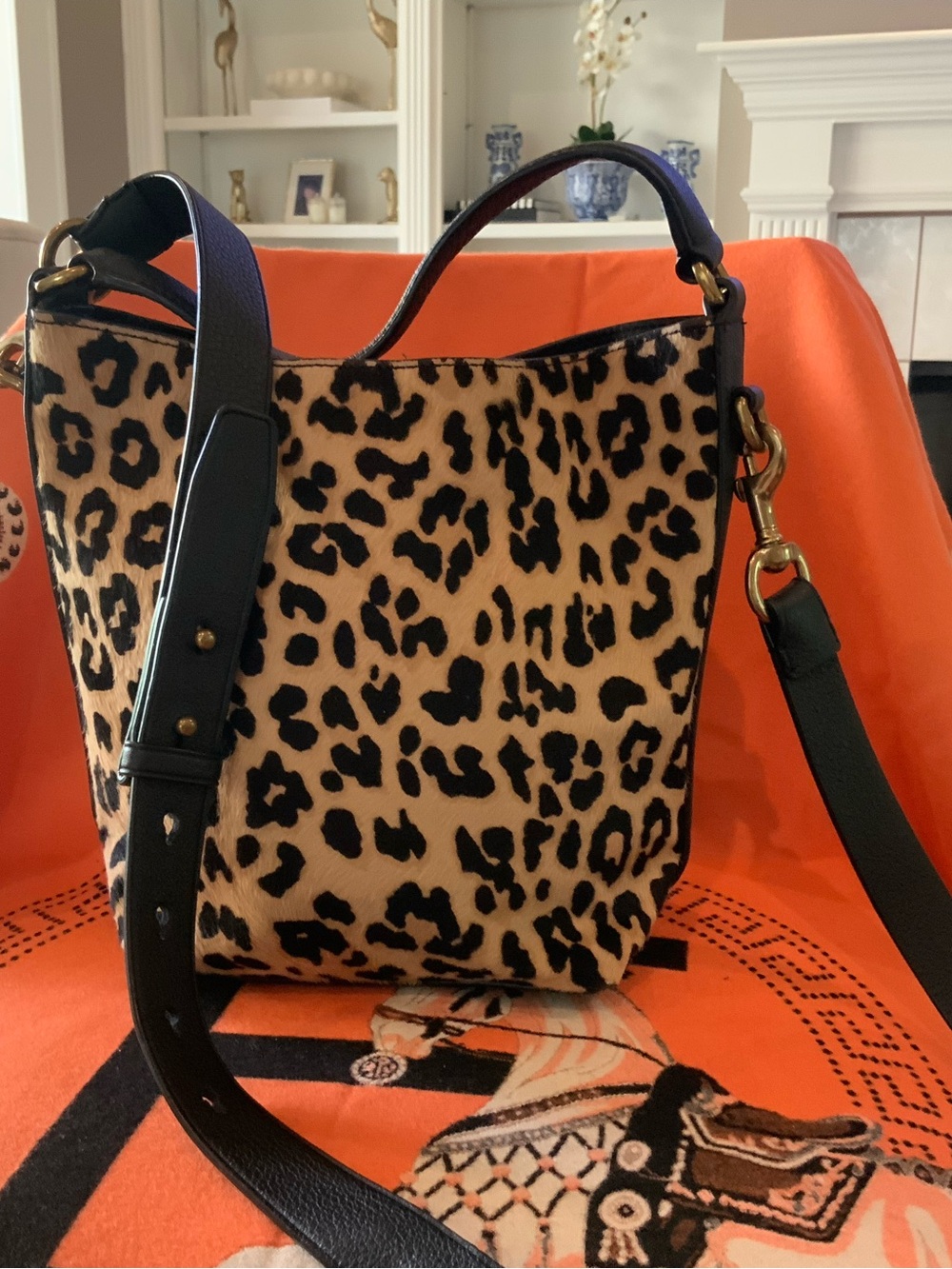 J. Crew Leopard purse